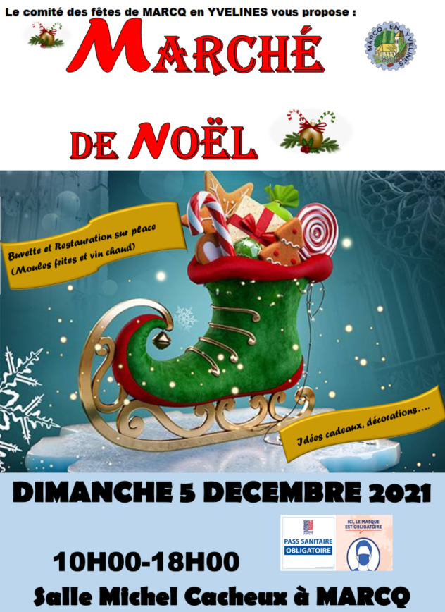 Affiche marché de Noël